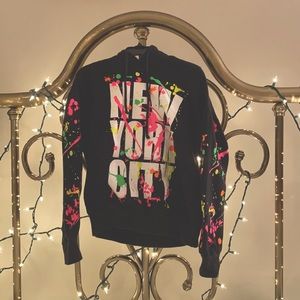New York City Neon Splatter Hoodie